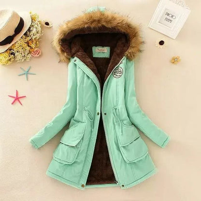 Womens Cotton Padded Hooded Winter Jacket 10