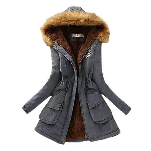 Womens Cotton Padded Hooded Winter Jacket 4