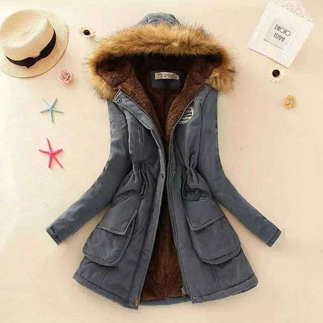 Womens Cotton Padded Hooded Winter Jacket 7
