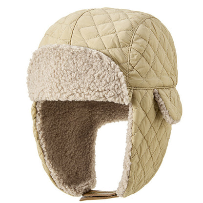 Winter Faux Fur Bomber Hats for Adults, Outdoor Warm Pilot Cap for Man Woman, Plush Skiing Hats, Fashion Beanies