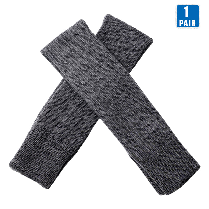 AOTOLK Leg Warmers for Women, Sexy Over The Knee Stockings with Hollowed Foot, Heel, Winter Warm Soft Long Socks, Gaiter