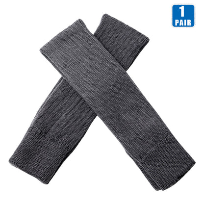 AOTOLK Leg Warmers for Women, Sexy Over The Knee Stockings with Hollowed Foot, Heel, Winter Warm Soft Long Socks, Gaiter