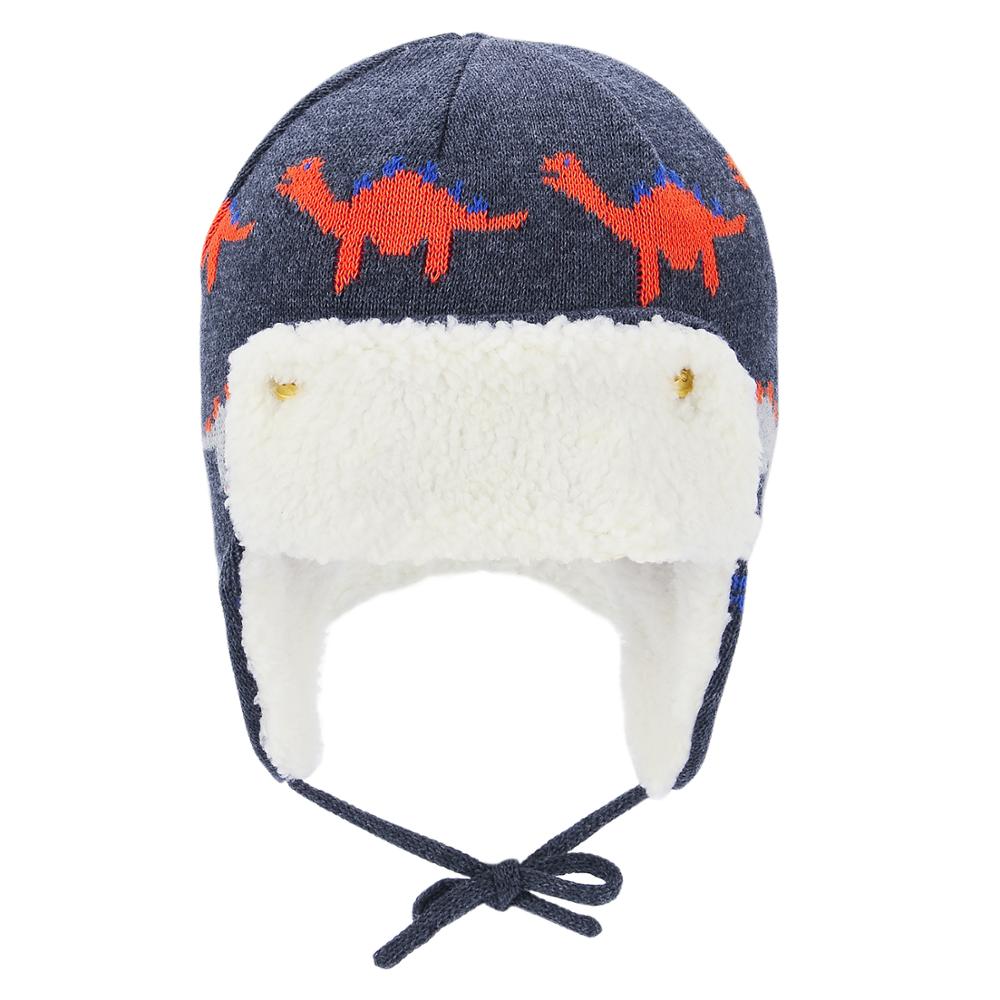 Infant  Toddler Winter Warm Cartoon Animal Baby Hats Boys Girls Soft Earflap Beanies Pilot Caps 1