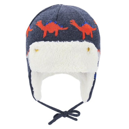 Infant  Toddler Winter Warm Cartoon Animal Baby Hats Boys Girls Soft Earflap Beanies Pilot Caps 1
