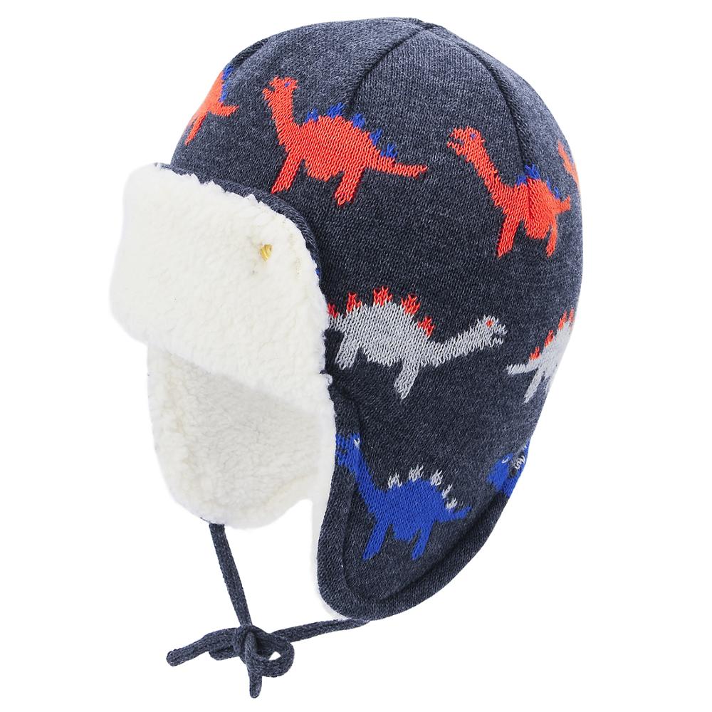 Infant  Toddler Winter Warm Cartoon Animal Baby Hats Boys Girls Soft Earflap Beanies Pilot Caps 2