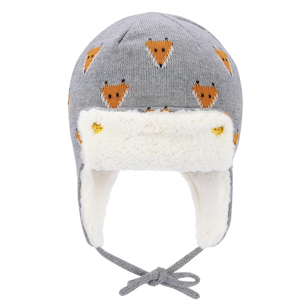 Infant & Toddler Winter Warm Cartoon Animal Baby Hats, Boys Girls Soft Earflap Beanies Pilot Caps