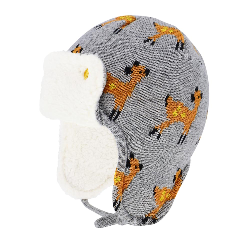 Infant  Toddler Winter Warm Cartoon Animal Baby Hats Boys Girls Soft Earflap Beanies Pilot Caps 5