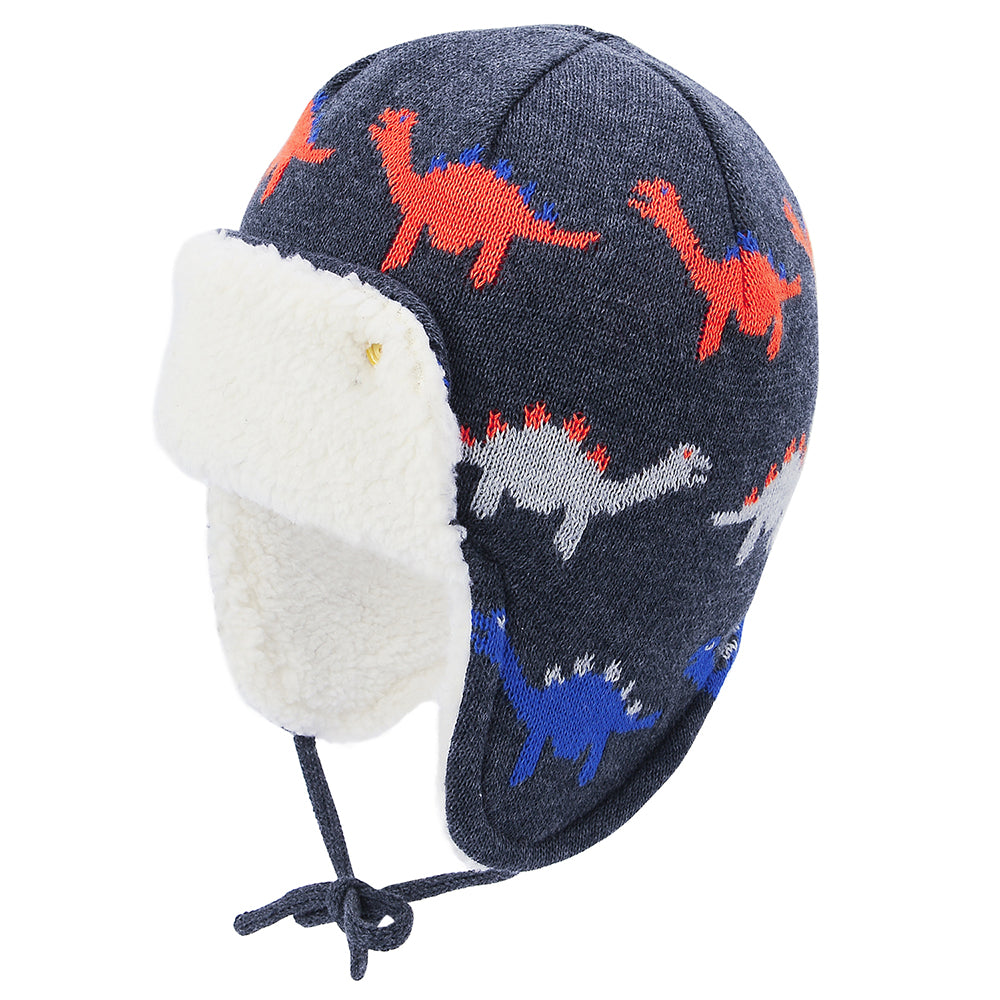 Infant  Toddler Winter Warm Cartoon Animal Baby Hats Boys Girls Soft Earflap Beanies Pilot Caps 8