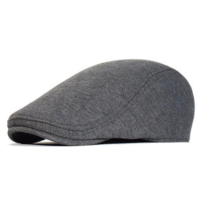 Retro Cotton Newsboy Caps Men Women Hat, Casual Solid Beret, Unisex Flat Driver Cap, Vintage Soft Waiter Hat