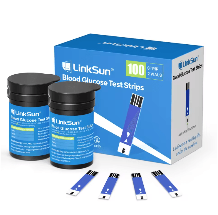 Linksun Blood Glucose Meter Kit With Digital Glucometer For Diabetes Testing 4