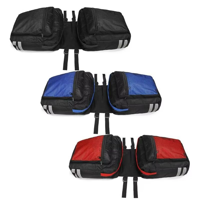 DoubleSided Bicycle Rear Rack Bag  Large Capacity Cycling Luggage Pannier For Commuting  Travel 3