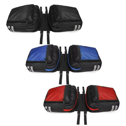 DoubleSided Bicycle Rear Rack Bag  Large Capacity Cycling Luggage Pannier For Commuting  Travel 3
