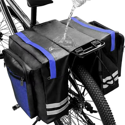 DoubleSided Bicycle Rear Rack Bag  Large Capacity Cycling Luggage Pannier For Commuting  Travel 4