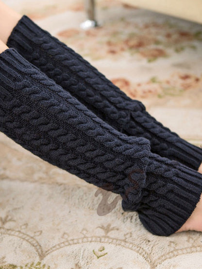 Autumn and Winter Leg Warmers, Heaps Knitted Leg Warmers for Women, Cozy Cable Knit Boot Cuffs