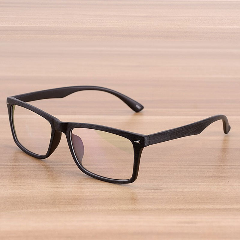 Vintage Reven Glasses Men and Women Wooden Pattern Unisex Fashion Retro Optical Spectacle Eyeglasses Frame