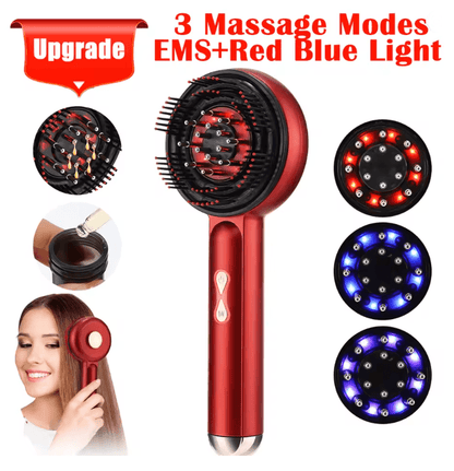 Electric Vibration Scalp Massage Comb With Red Light Therapy For Hair Growth And Anti Hair Loss 2