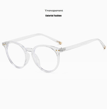 Unisex Vintage Round Optical Glasses Frame Anti Blue Light Eyeglasses With Transparent Prescription 8