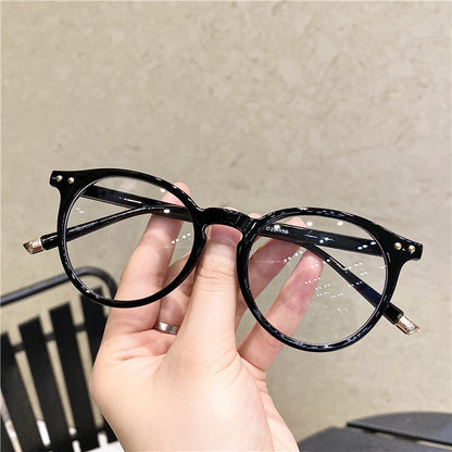 Unisex Vintage Round Optical Glasses Frame Anti Blue Light Eyeglasses With Transparent Prescription 9