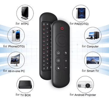 Wireless Air Mouse Remote With Mini Keyboard And 7 Color Backlight For Smart TV And PC 3