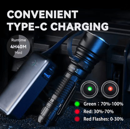 Sofirn SK40 Rechargeable Tactical Flashlight With 3200 Lumen LED And Long Range Spotlight 3