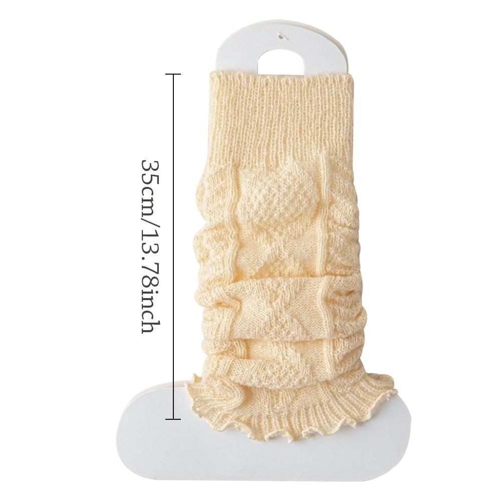 Solid Color Knitting Leg Warmers, Cute Sweet Warm Foot Cover for Lolitas & Winter Fashion