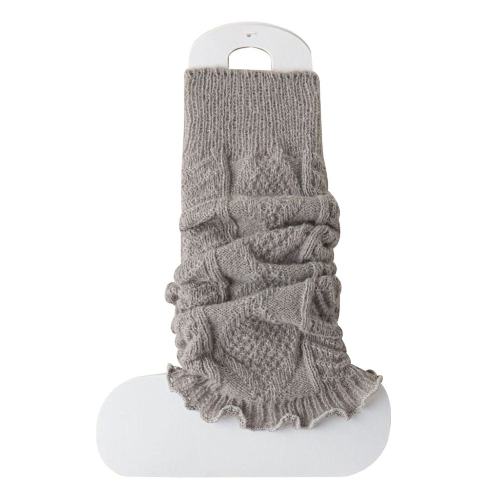 Solid Color Knitting Leg Warmers, Cute Sweet Warm Foot Cover for Lolitas & Winter Fashion