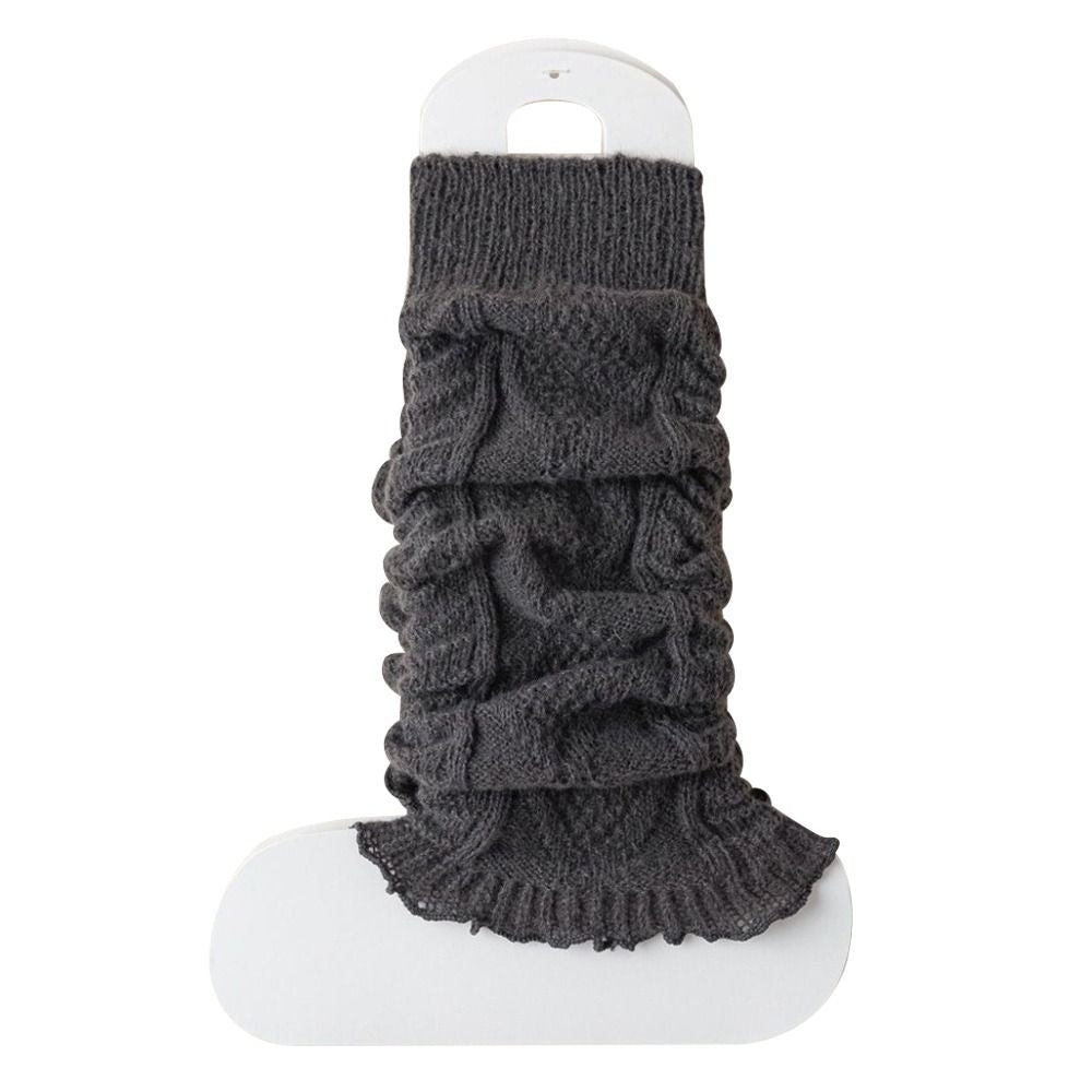 Solid Color Knitting Leg Warmers, Cute Sweet Warm Foot Cover for Lolitas & Winter Fashion