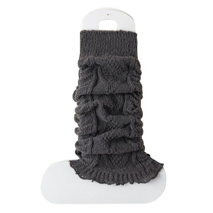 Solid Color Knitting Leg Warmers, Cute Sweet Warm Foot Cover for Lolitas & Winter Fashion