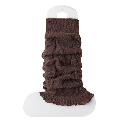 Solid Color Knitting Leg Warmers, Cute Sweet Warm Foot Cover for Lolitas & Winter Fashion