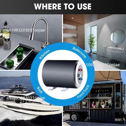 12V 200W Electric Hot Water Heater For RV And Camping 2