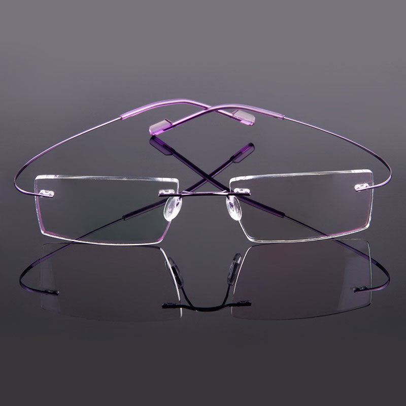 Ultralight Gmei Optical Fashion Rimless Glasses Frame Memory Alloy Eyeglasses Prescription Flexible Frames