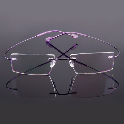 Ultralight Gmei Optical Fashion Rimless Glasses Frame Memory Alloy Eyeglasses Prescription Flexible Frames