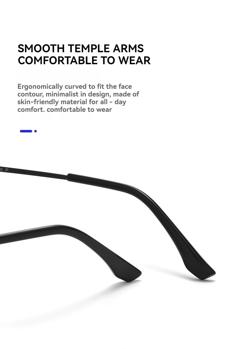 Ultra Light Pure Titanium Myopia Glasses Frame | Durable Optical Eyeglass Frames for Women & Men, Stylish Female