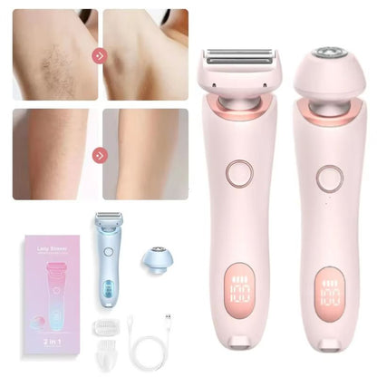 2in1 Electric Epilator  Bikini Trimmer  Smooth Shaver For Face Underarms Legs  Body 1