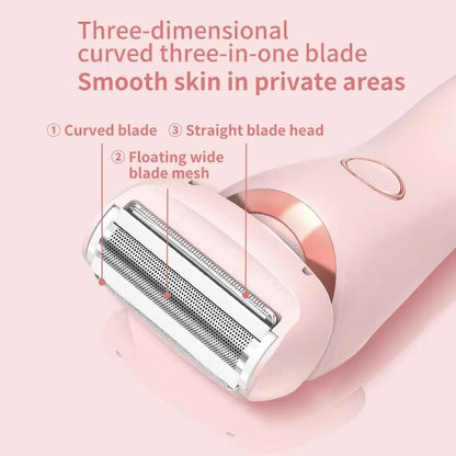 2in1 Electric Epilator  Bikini Trimmer  Smooth Shaver For Face Underarms Legs  Body 4