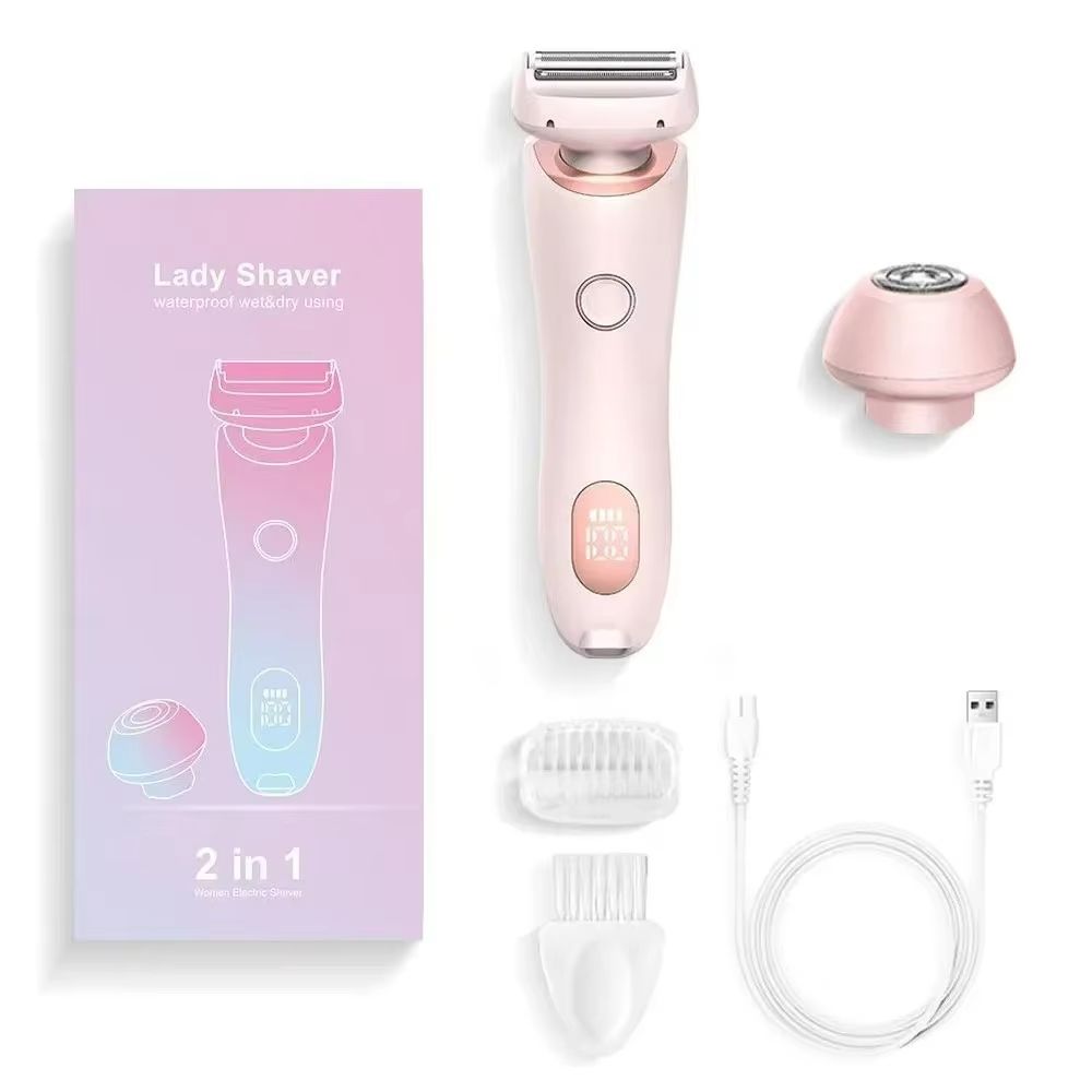 2in1 Electric Epilator  Bikini Trimmer  Smooth Shaver For Face Underarms Legs  Body 7