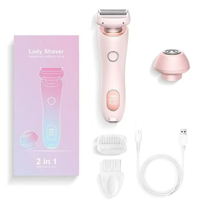 2in1 Electric Epilator  Bikini Trimmer  Smooth Shaver For Face Underarms Legs  Body 7