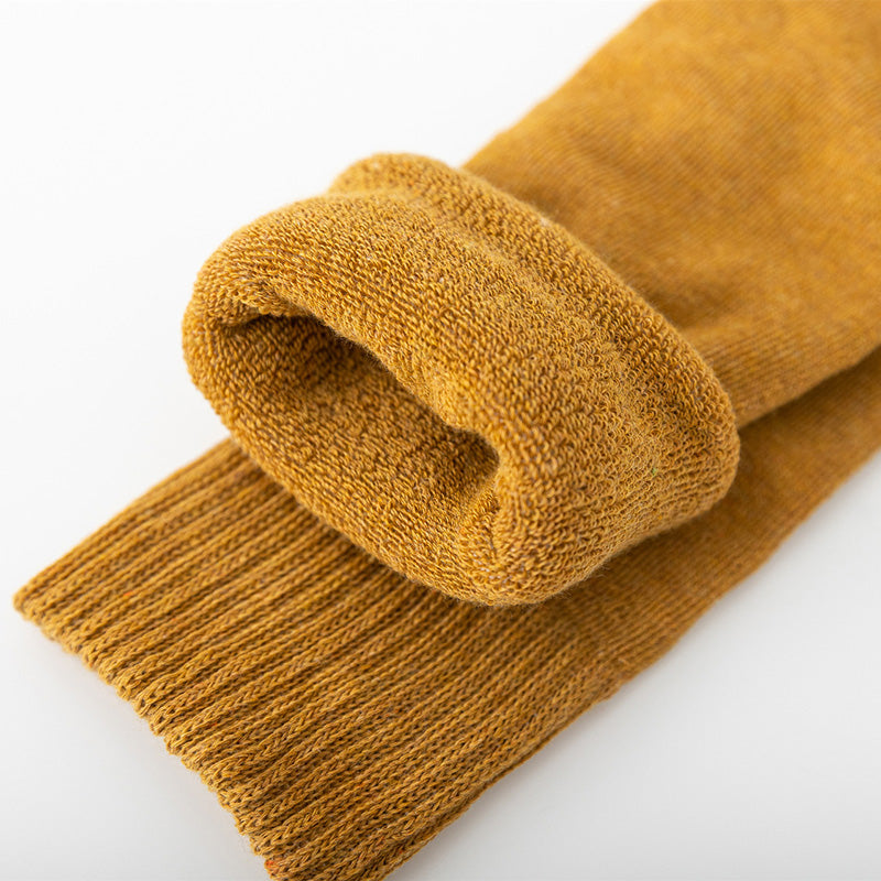 Winter Warm Knitted Leg Warmers for Women, Thick Wool Thermal Socks with Velvet Lining, Long Solid Color Stockings