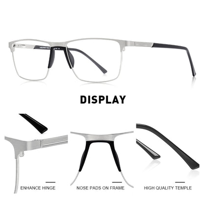Ultralight MERRYS DESIGN Men Titanium Alloy Glasses Frame Fashion Male Square Prescription Eyewear  1