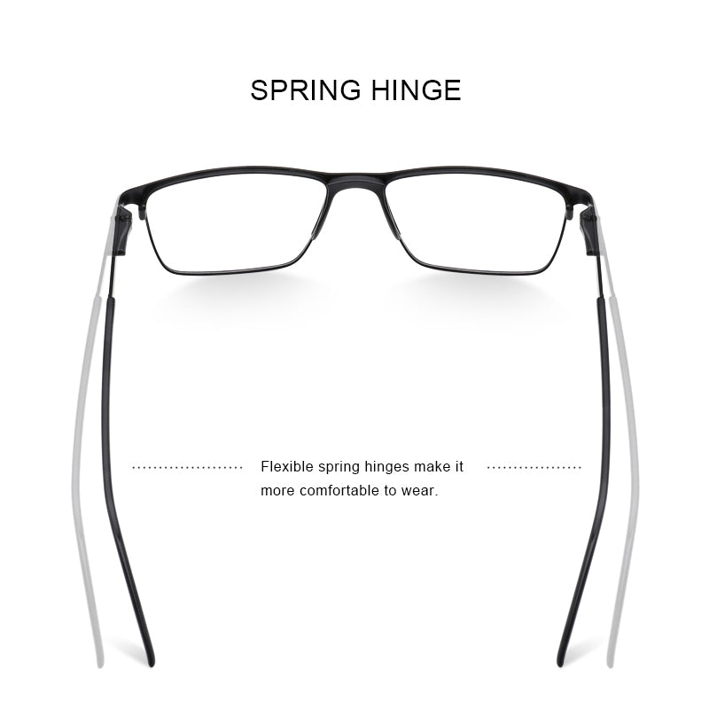 Ultralight MERRYS DESIGN Men Titanium Alloy Glasses Frame Fashion Male Square Prescription Eyewear  2