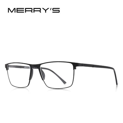 Ultralight MERRYS DESIGN Men Titanium Alloy Glasses Frame Fashion Male Square Prescription Eyewear  9