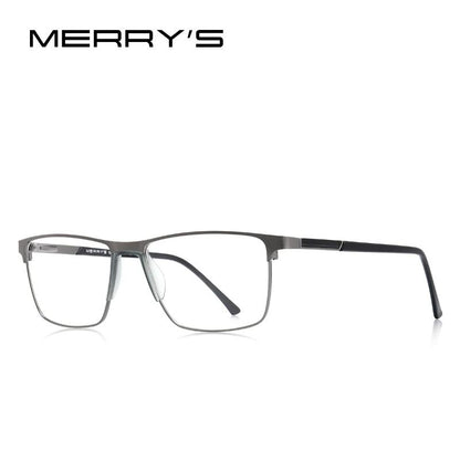 Ultralight MERRYS DESIGN Men Titanium Alloy Glasses Frame Fashion Male Square Prescription Eyewear  8