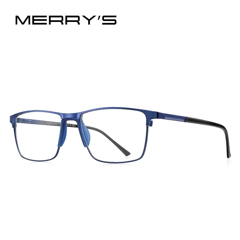 Ultralight MERRYS DESIGN Men Titanium Alloy Glasses Frame Fashion Male Square Prescription Eyewear  7