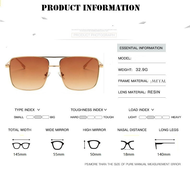 Fashion Square Frame Vintage Eyeglasses Men Oversized Metal Glasses Frame Women Clear Lens Glasses  13
