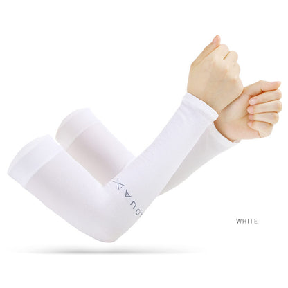 Anti-UV Arm Covers for Men, Women, Cycling Fingerless Gloves Ice Silk Cool Scarf for Summer Sport & Driving