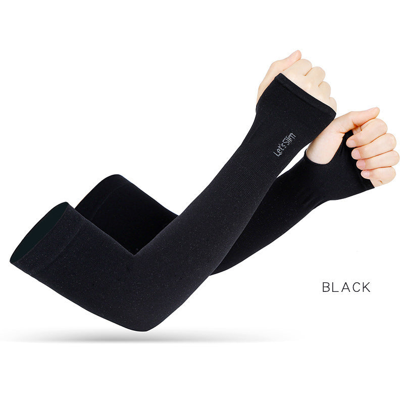 Anti-UV Arm Covers for Men, Women, Cycling Fingerless Gloves Ice Silk Cool Scarf for Summer Sport & Driving