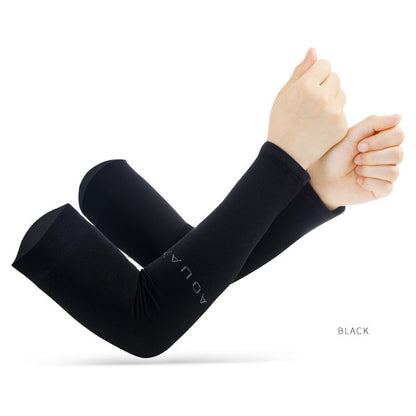 Anti-UV Arm Covers for Men, Women, Cycling Fingerless Gloves Ice Silk Cool Scarf for Summer Sport & Driving