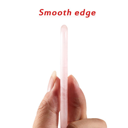 Rose Quartz Gua Sha Tools Natural Stone Jade Gouache Scraper Neck Massager For Face Lifting Wrinkle 2