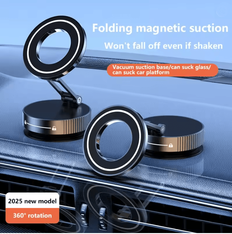 Magnetic Phone Holder Foldable Adjustable Mount For Car Desk And Home Use 1