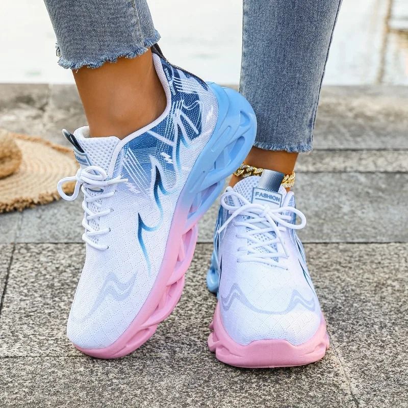 Womens Lightweight Breathable Slip On Fitness Sneakers 4